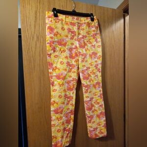 Womens Old Navy Multicolored High Rise Pixie Skinny 6 Pants Secret Smooth Pocket